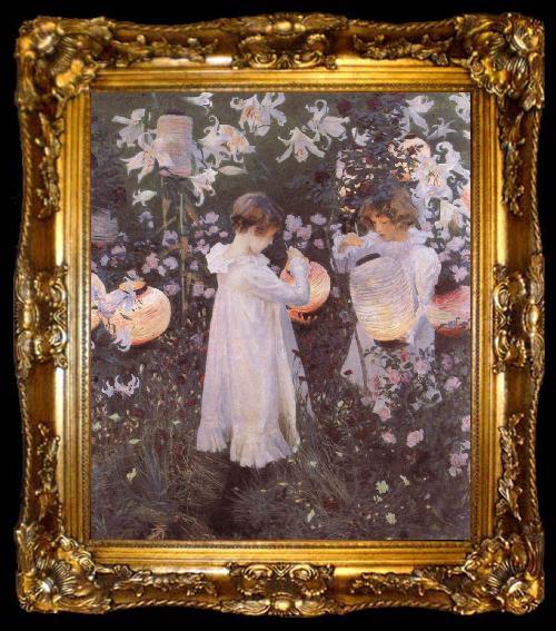 framed  John Singer Sargent Carnation, ta009-2